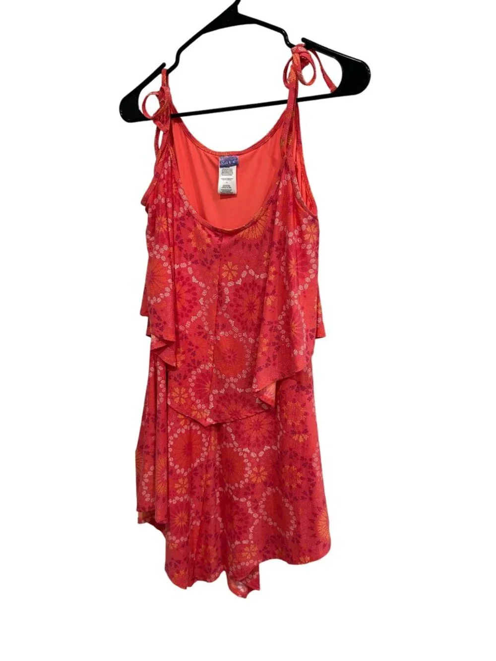 Coco Rave Large Colorful Floral Ruffle Romper Shorts Boho Summer Vacation